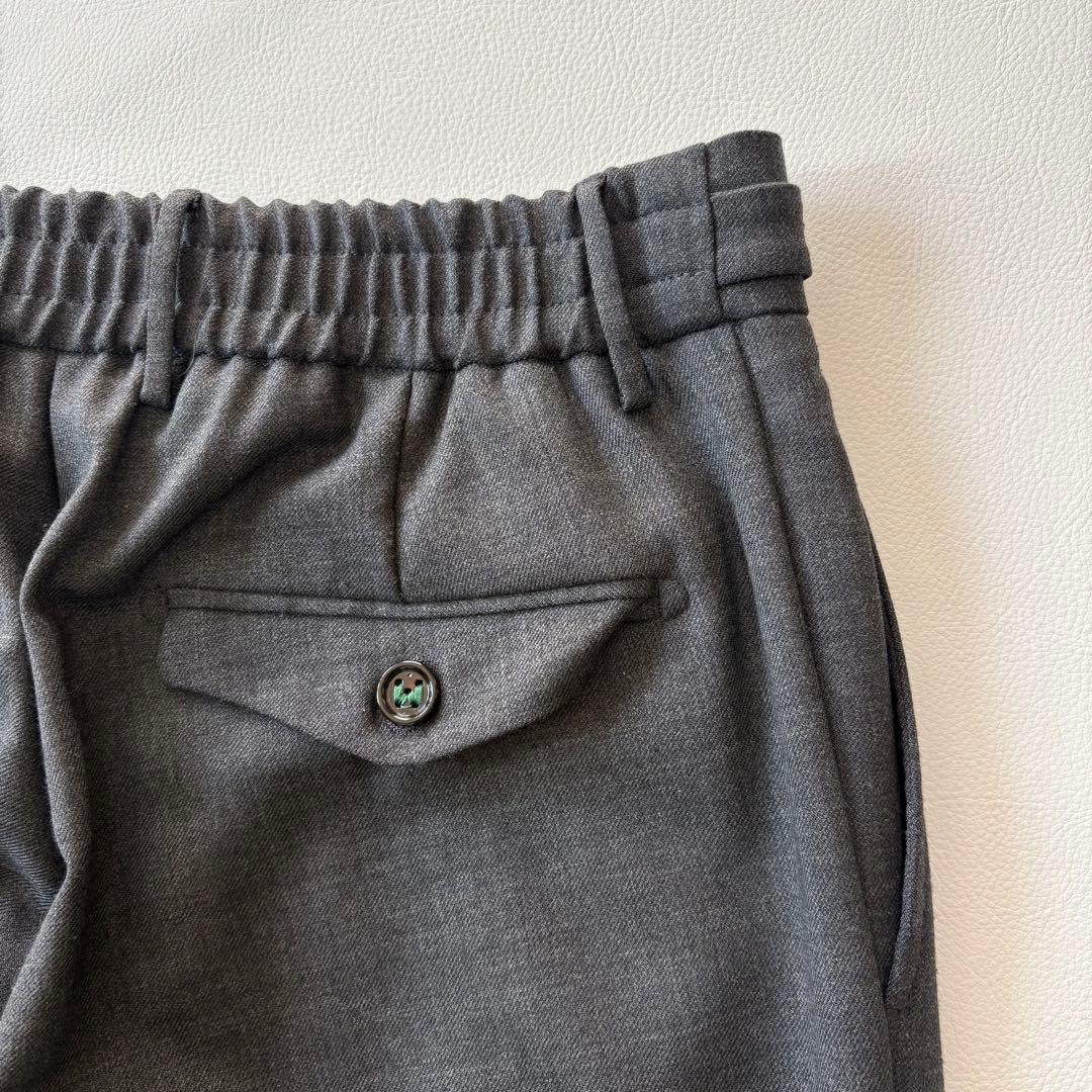 ベルウィッチ BERTOベルト テクノウールバックシャーリングテーパードパンツ