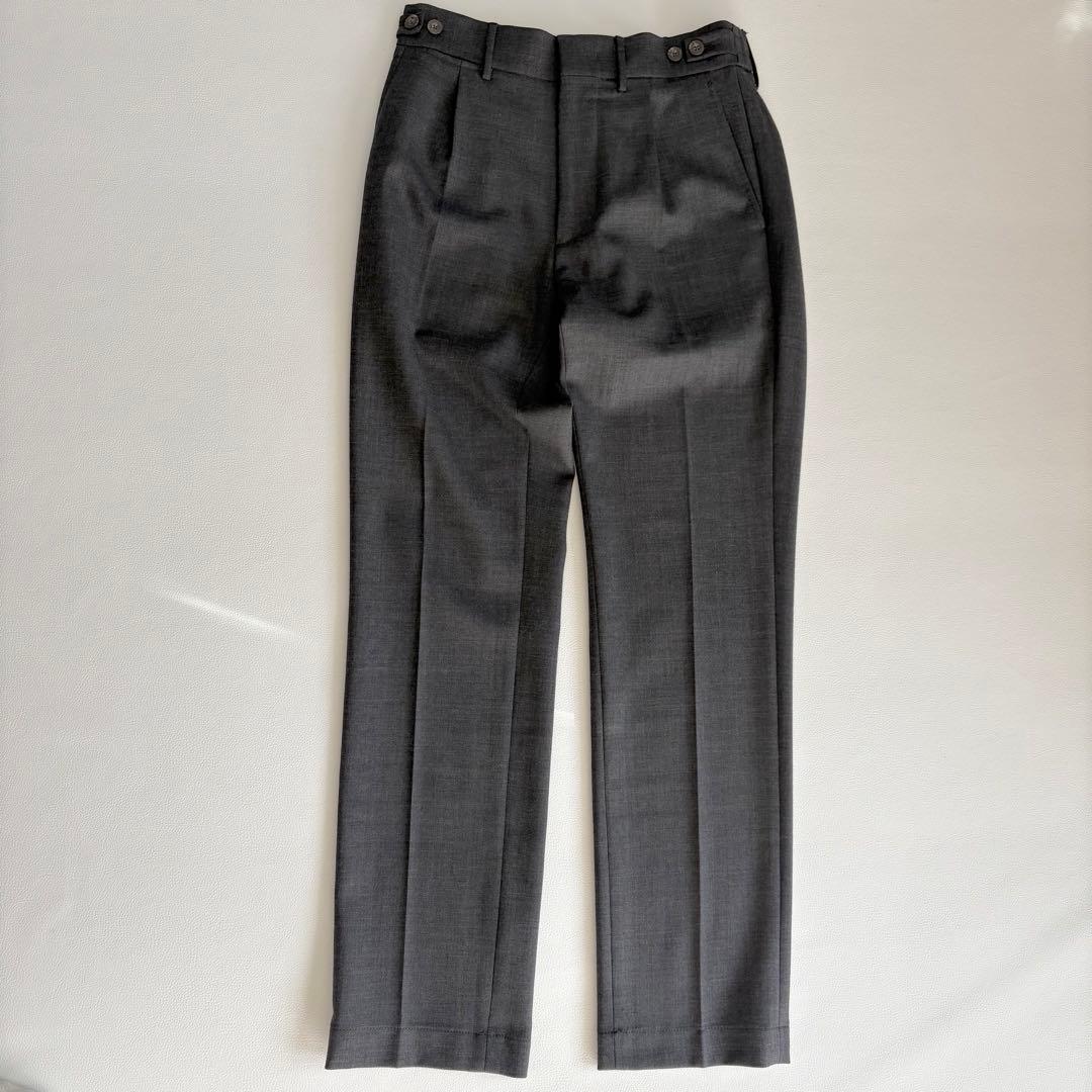 ベルウィッチ BERTOベルト テクノウールバックシャーリングテーパードパンツ