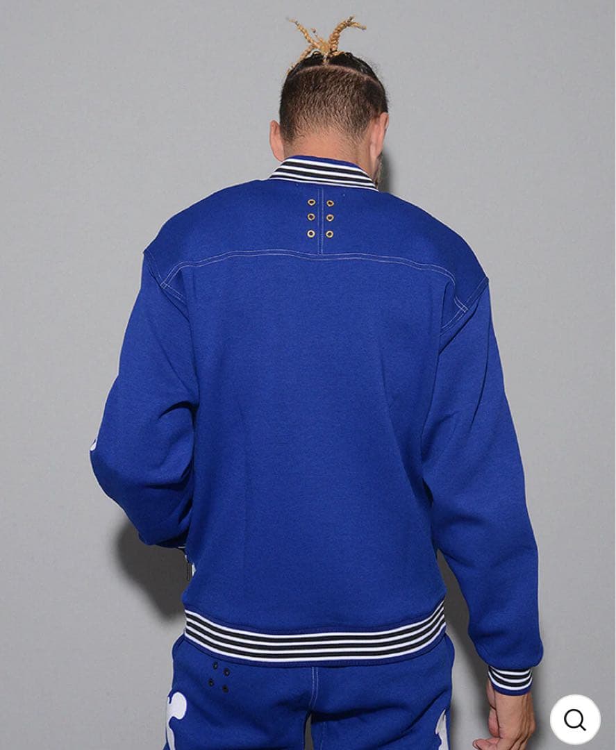 骨プリント ハーフジップセーター　ラッセルノ　スカル　サイズ5 新品タグ付き