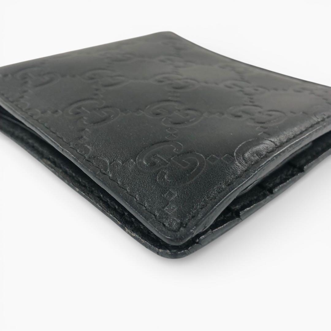 GUCCI グッチ レザー 二つ折り財布 146223 0416 メンズ