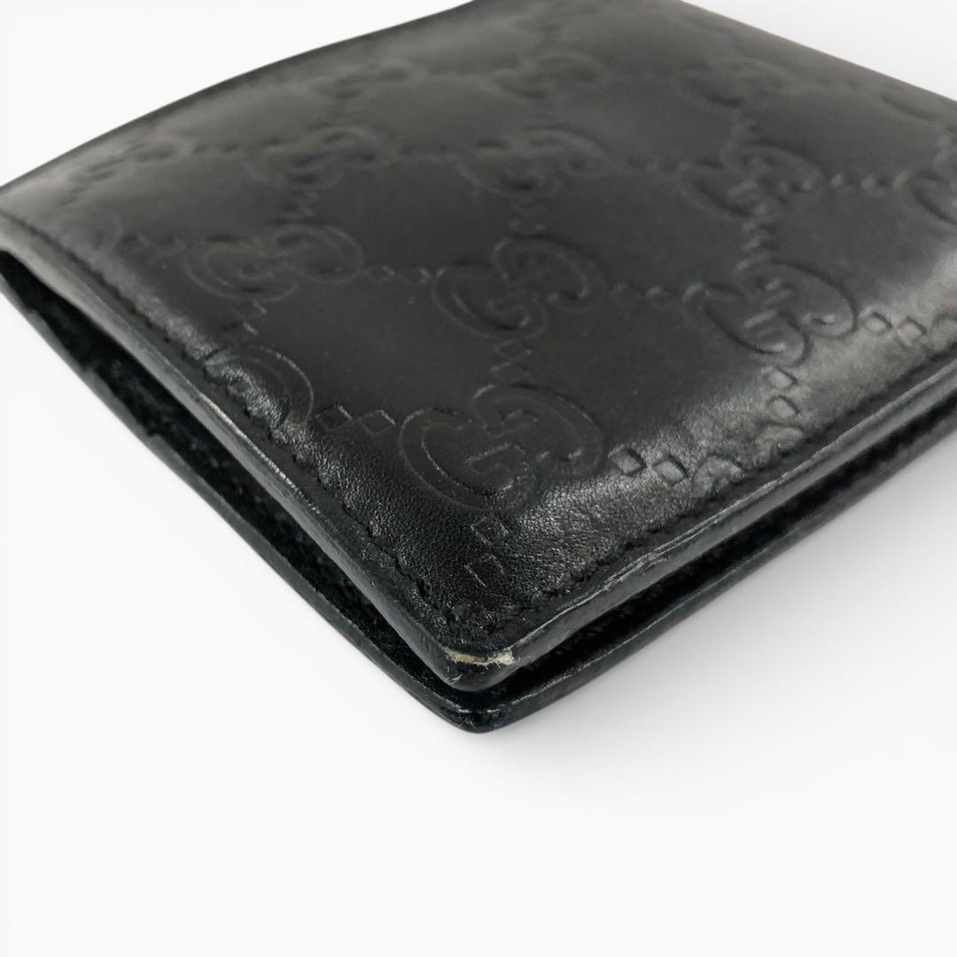 GUCCI グッチ レザー 二つ折り財布 146223 0416 メンズ