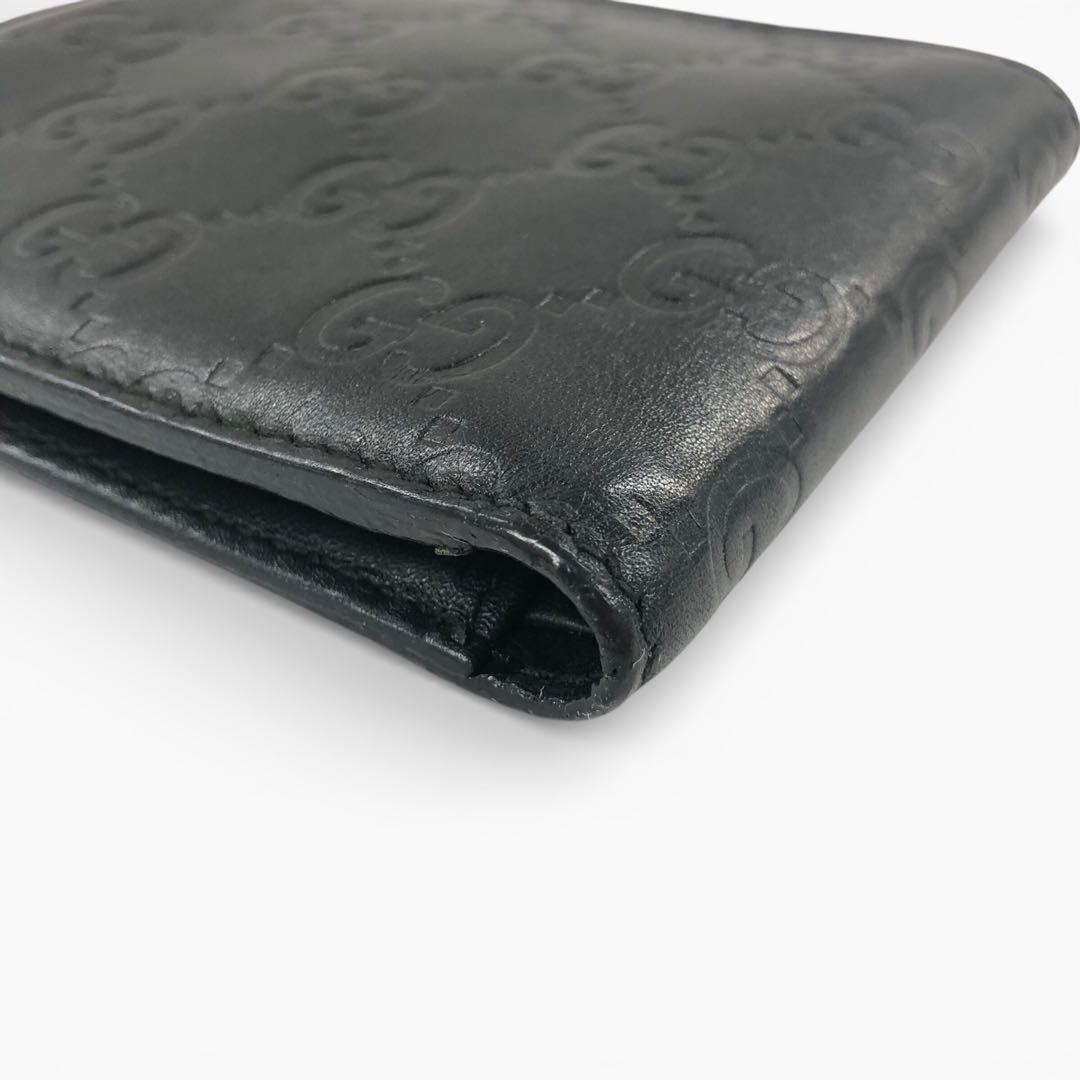 GUCCI グッチ レザー 二つ折り財布 146223 0416 メンズ