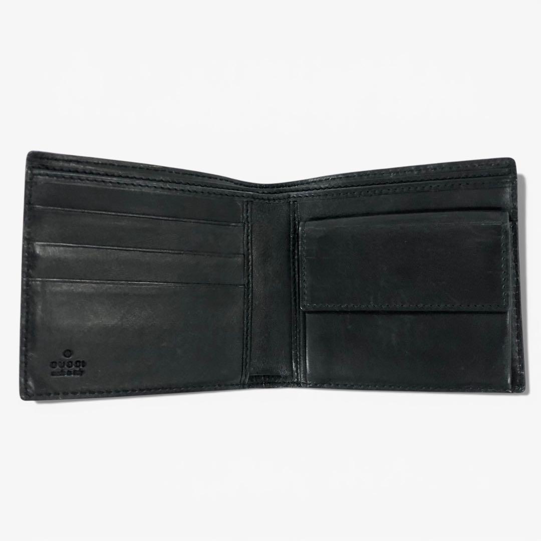 GUCCI グッチ レザー 二つ折り財布 146223 0416 メンズ
