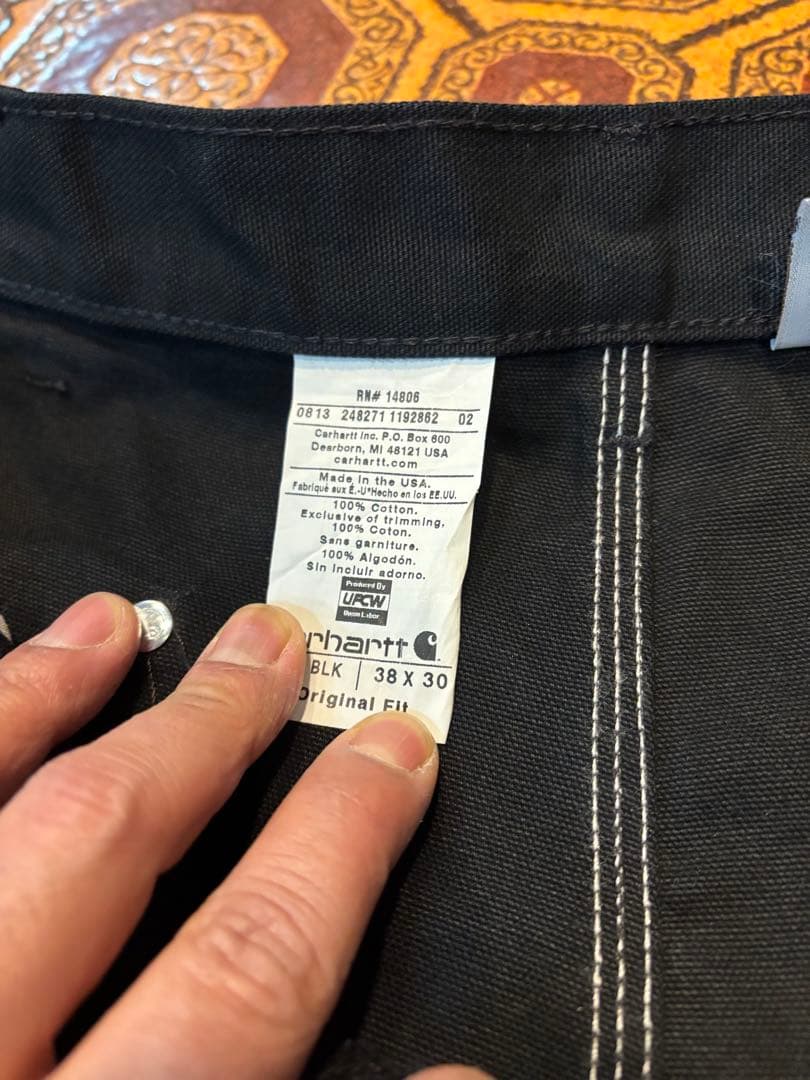 [新品]Carhartt ダブルニー made in USA 38x30