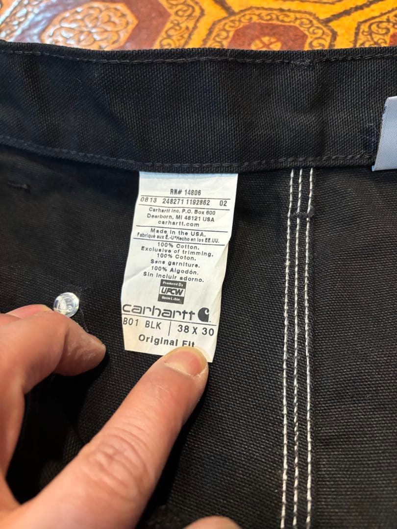 [新品]Carhartt ダブルニー made in USA 38x30