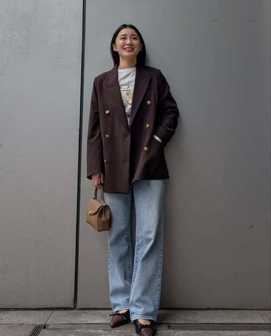 金釦ダブルブレストロングブレザー ミラオーウェン