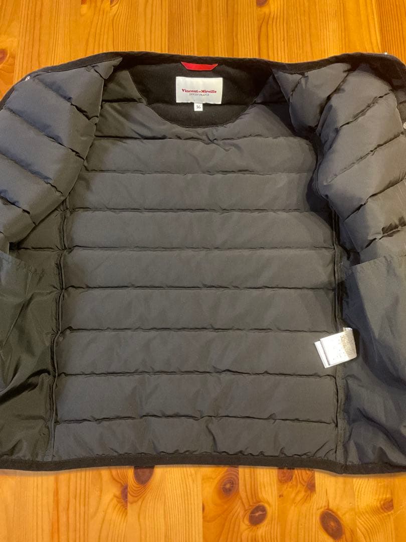 美品　Vincent et Mireille ステッチレスダウンベスト　36