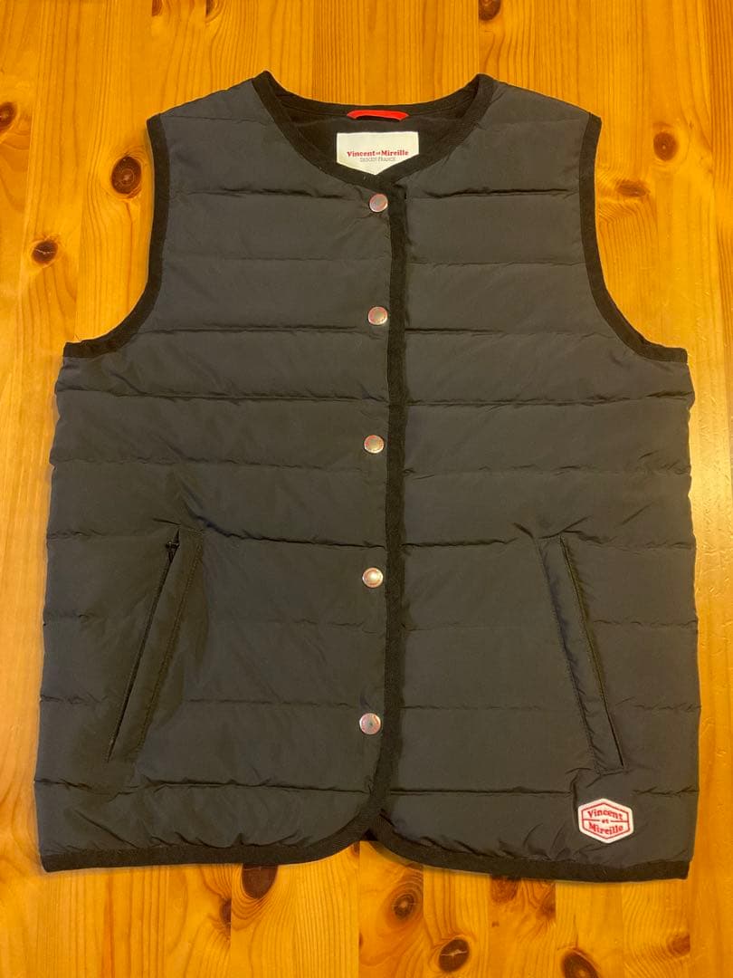 美品　Vincent et Mireille ステッチレスダウンベスト　36