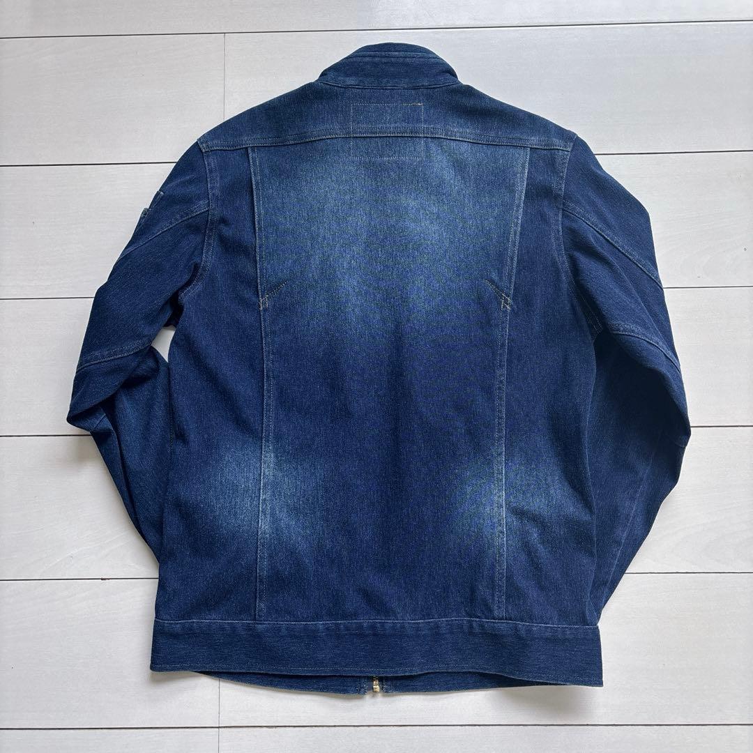 アイズフロンティア ストレッチデニム 作業服 上下セット M ウエスト73cm