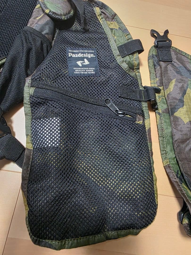 希少☆ 廃盤パズデザイン 3ウェイパックベスト美品