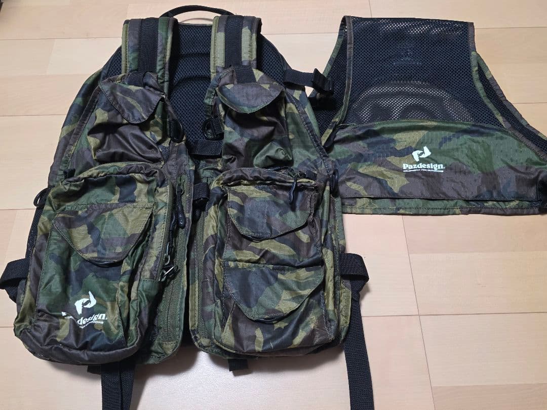 希少☆ 廃盤パズデザイン 3ウェイパックベスト美品