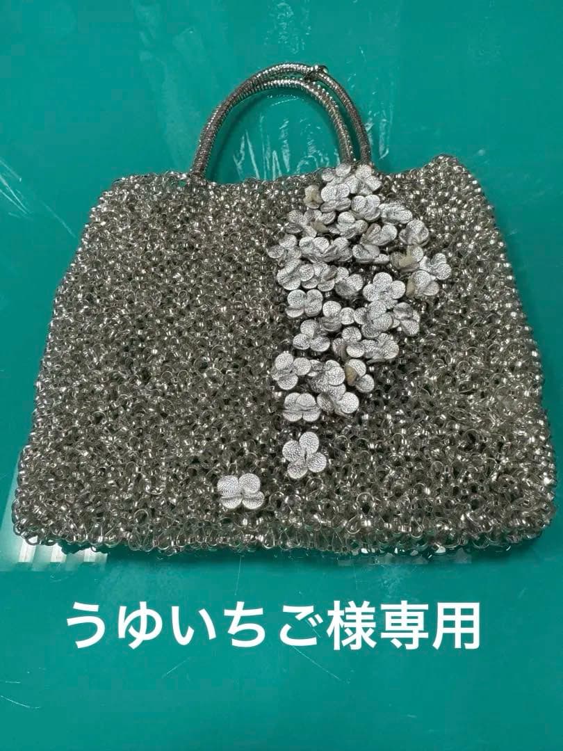 ANTEPRIMAアンテプリマ　ワイヤーバッグ花ビジュー