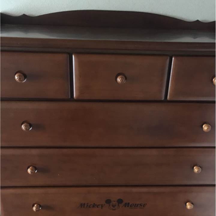 ディズニー ミッキーマウス 木製タンス たんす収納
