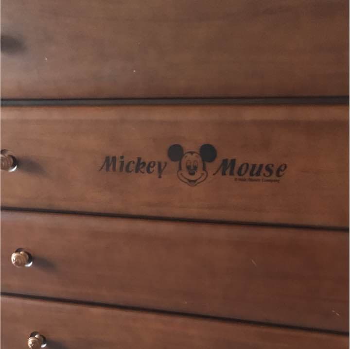 ディズニー ミッキーマウス 木製タンス たんす収納