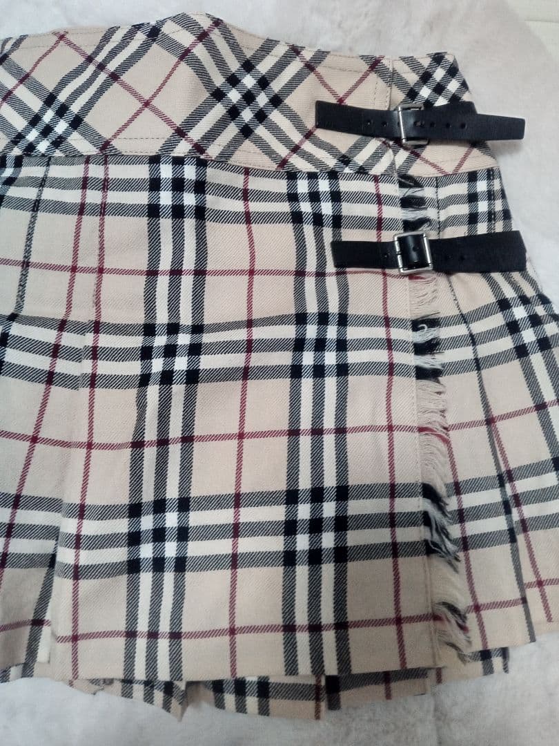 美品BURBERRY BLUE LABEL チェック柄プリーツスカート 36