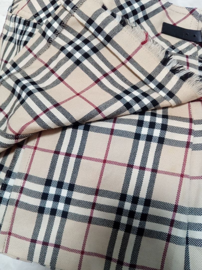 美品BURBERRY BLUE LABEL チェック柄プリーツスカート 36