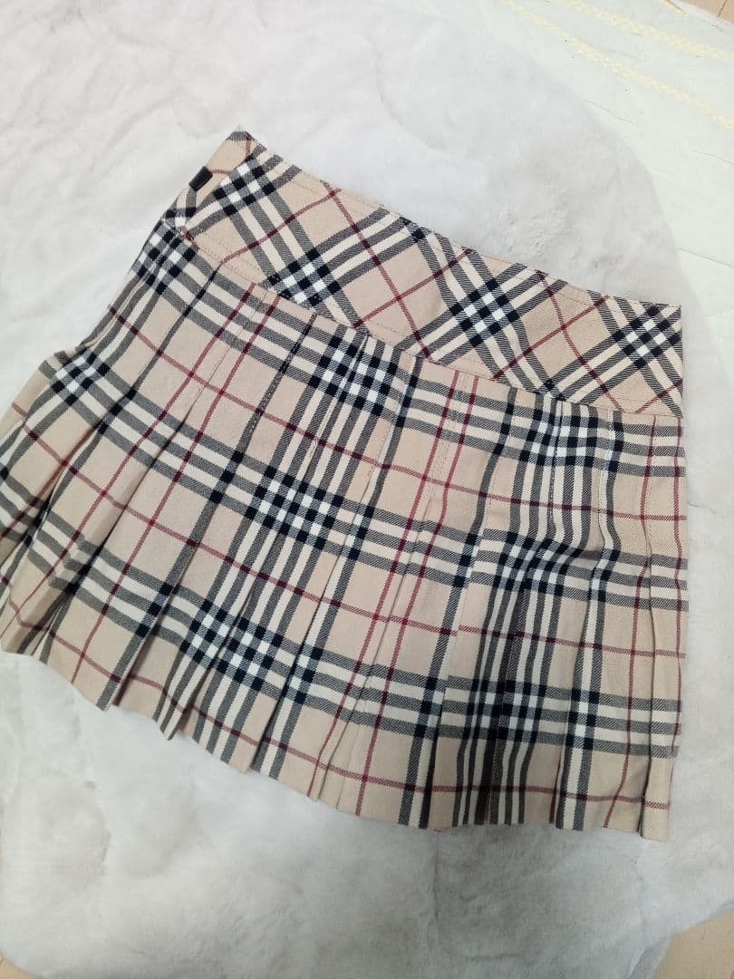 美品BURBERRY BLUE LABEL チェック柄プリーツスカート 36