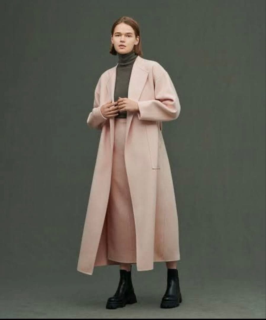 アンクレイヴ　ウールリバーロングコート　サイズ1