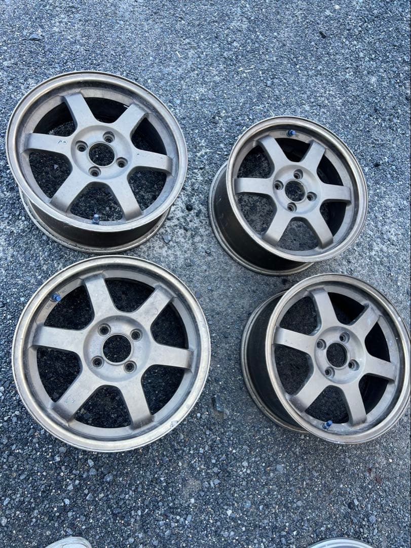 RAYS TE37 15インチ 6.5j ガリ傷歪み有り