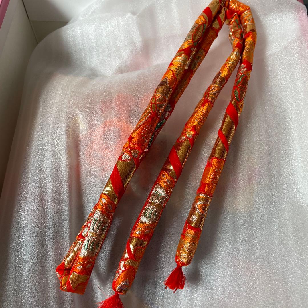 ☆miiiko☆7歳　七五三　着物　結び帯　上げ帯　足袋　髪飾り　セット