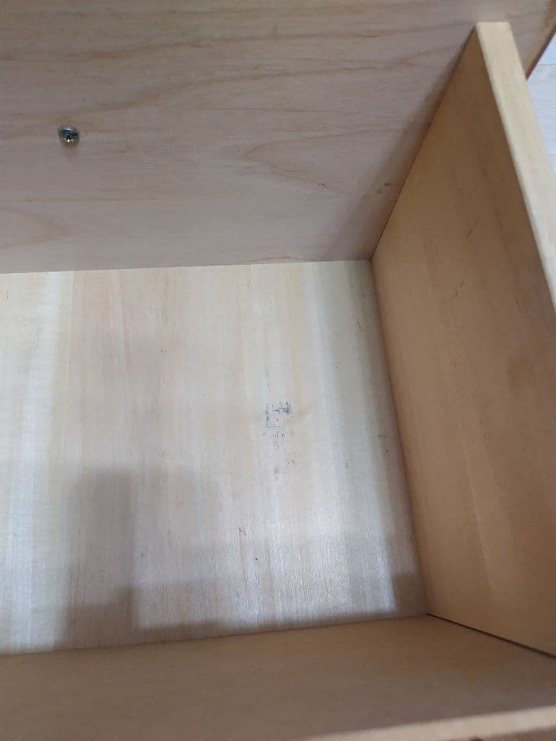 ブラウン木製チェスト 4引き出し