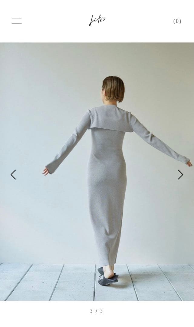 【未使用】TODAYFUL スクエアネックロングワンピース（値下げ）