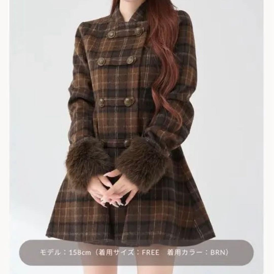 ダーリッチ ケープチェックナポレオンコート