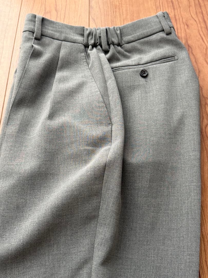 パンツ RAINMAKER DOUBLE CLOTH SHIRRING TROUSERS