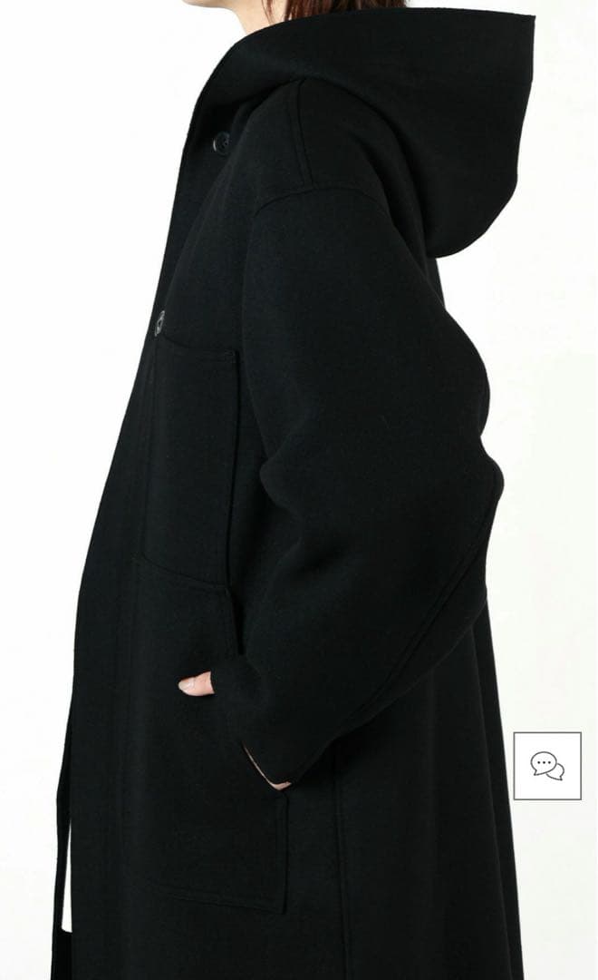 HYKE フーデッドロングコート サイズ2