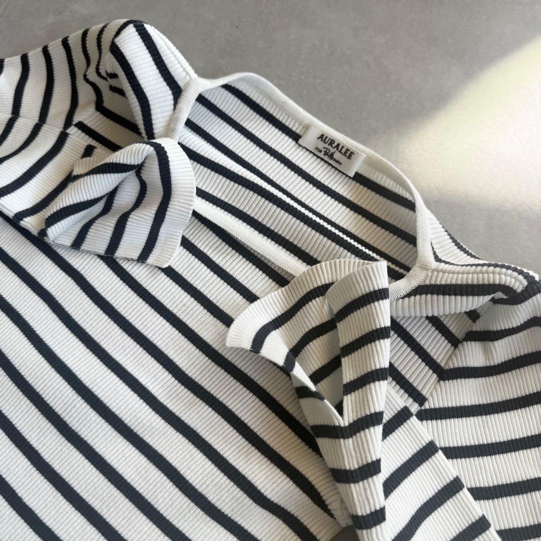 【美品✨】AURALEE × RonHerman 別注 ギザボート 白黒