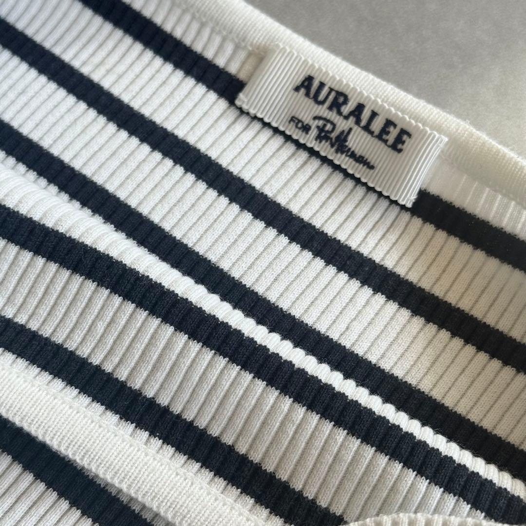 【美品✨】AURALEE × RonHerman 別注 ギザボート 白黒