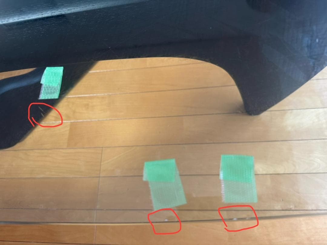 【pippa】イサムノグチ　リプロダクト品　ガラステーブル　Lサイズ　黒