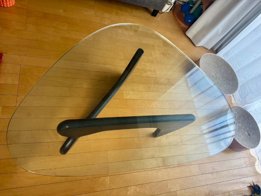 【pippa】イサムノグチ　リプロダクト品　ガラステーブル　Lサイズ　黒