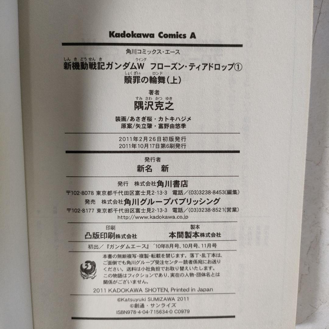 新機動戦記ガンダムW フローズン・ティアドロップ 1~10巻セット　隅沢克之