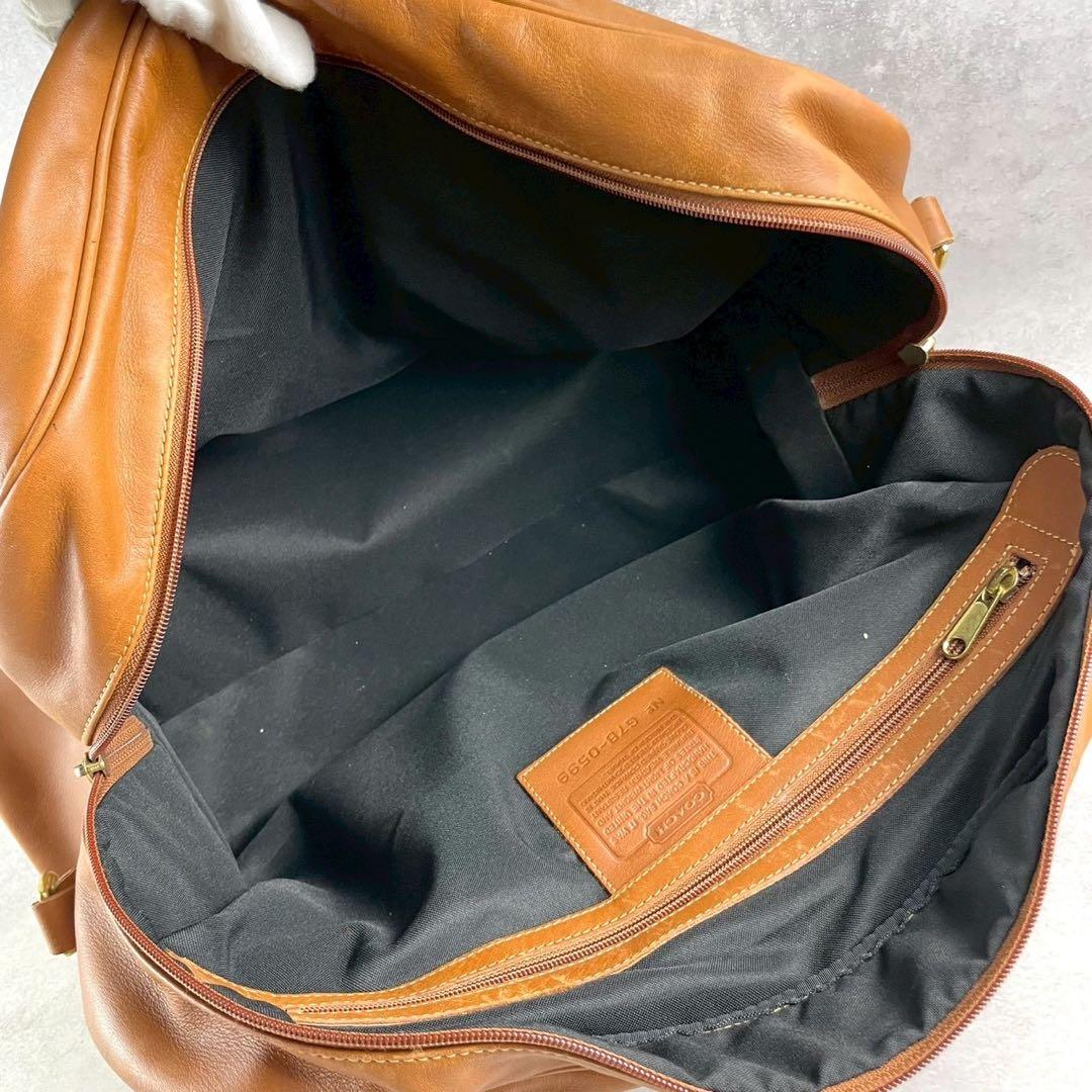 オールドコーチ　ボストンバッグ　ショルダー　2way レザー　ブラウン　USA製