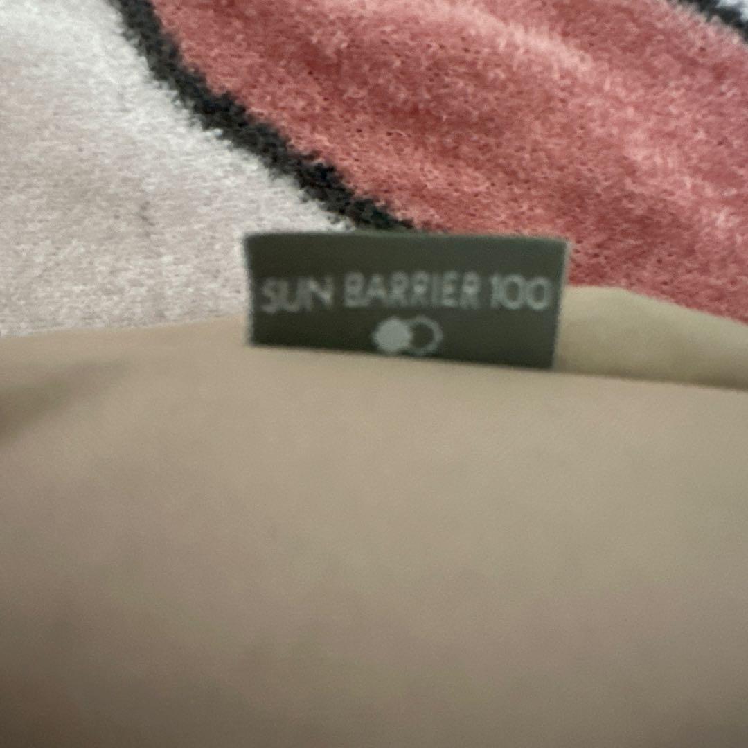 サンバリア100 ピンク フリル付き 折りたたみ日傘