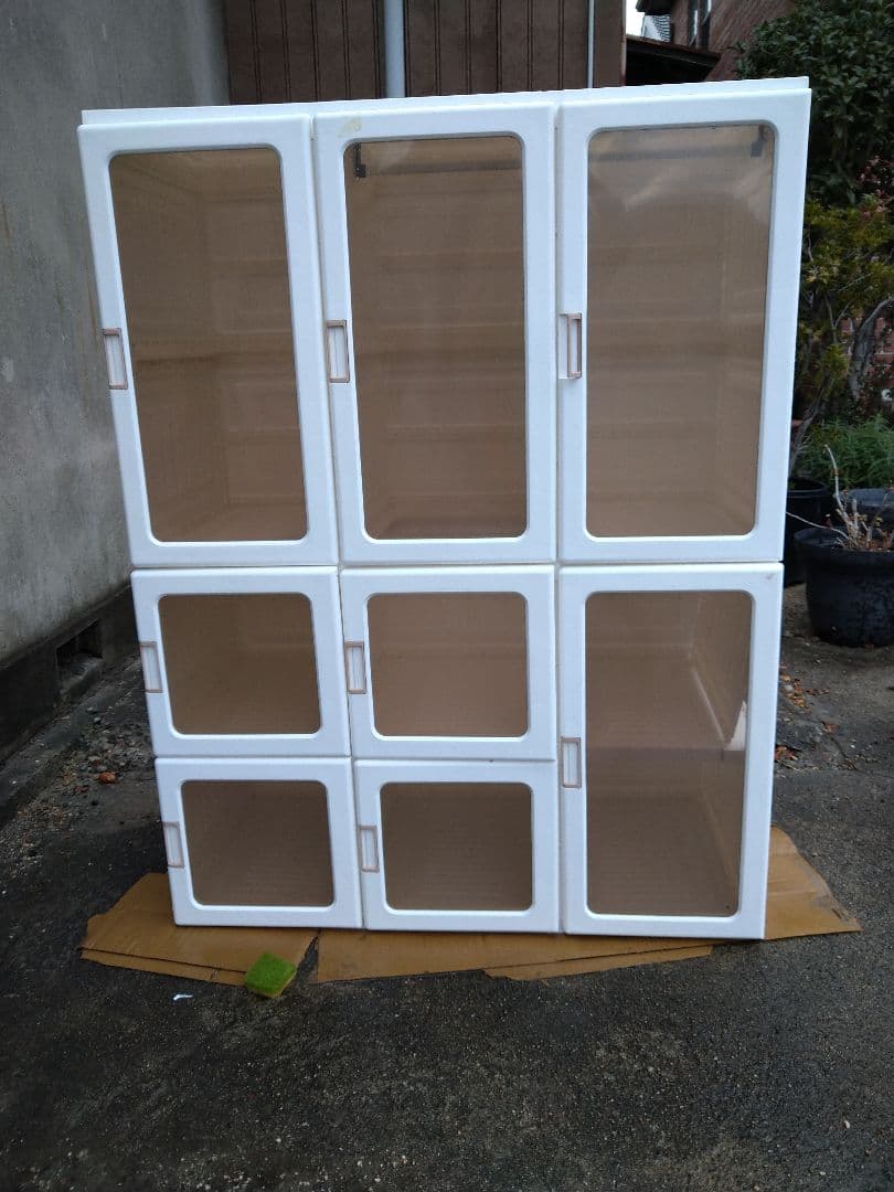 折り畳み式　ワードローブ　クローゼット　扉付き　ハンガーラック　衣類収納