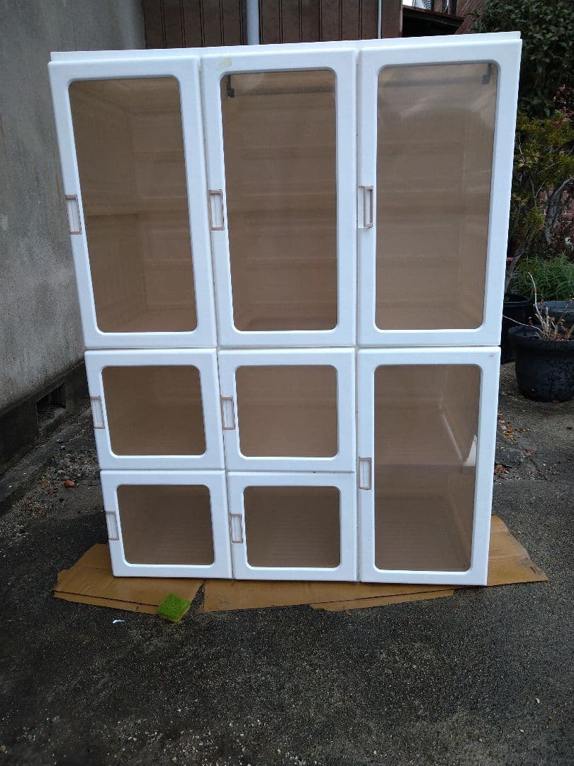 折り畳み式　ワードローブ　クローゼット　扉付き　ハンガーラック　衣類収納