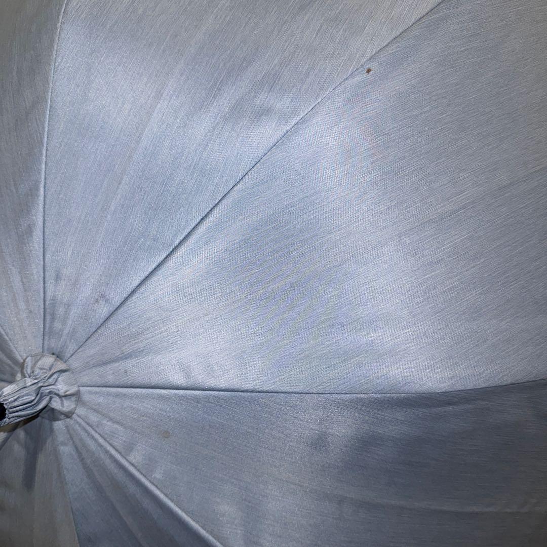 サンバリア100 フリル ブルー 長傘Mサイズ