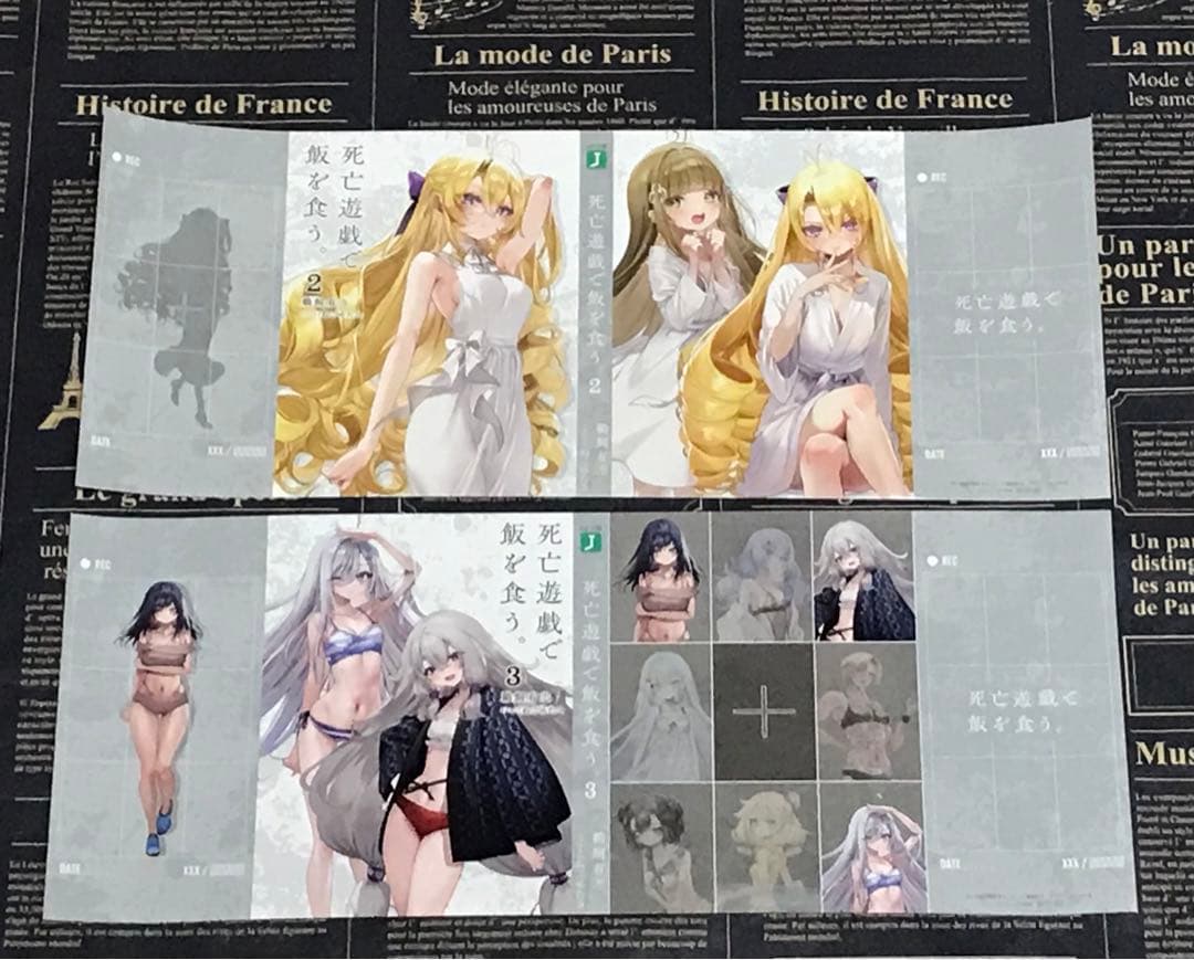 死亡遊戯で飯を食う。メロンブックス 特典 SS入り ブックカバー フルセット