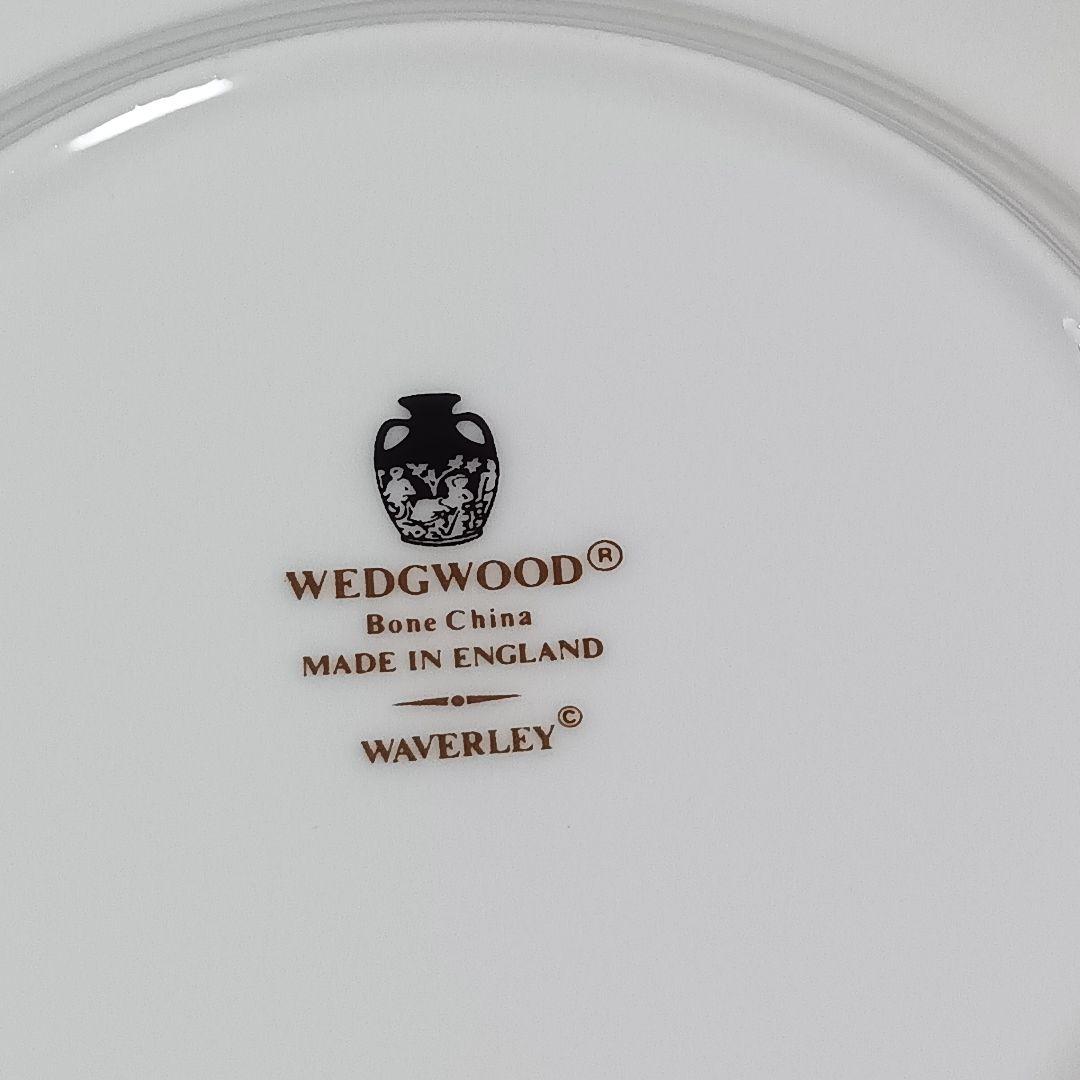 ウェッジウッド ケーキ皿 WAVERLEY  黒壺6枚セット美品