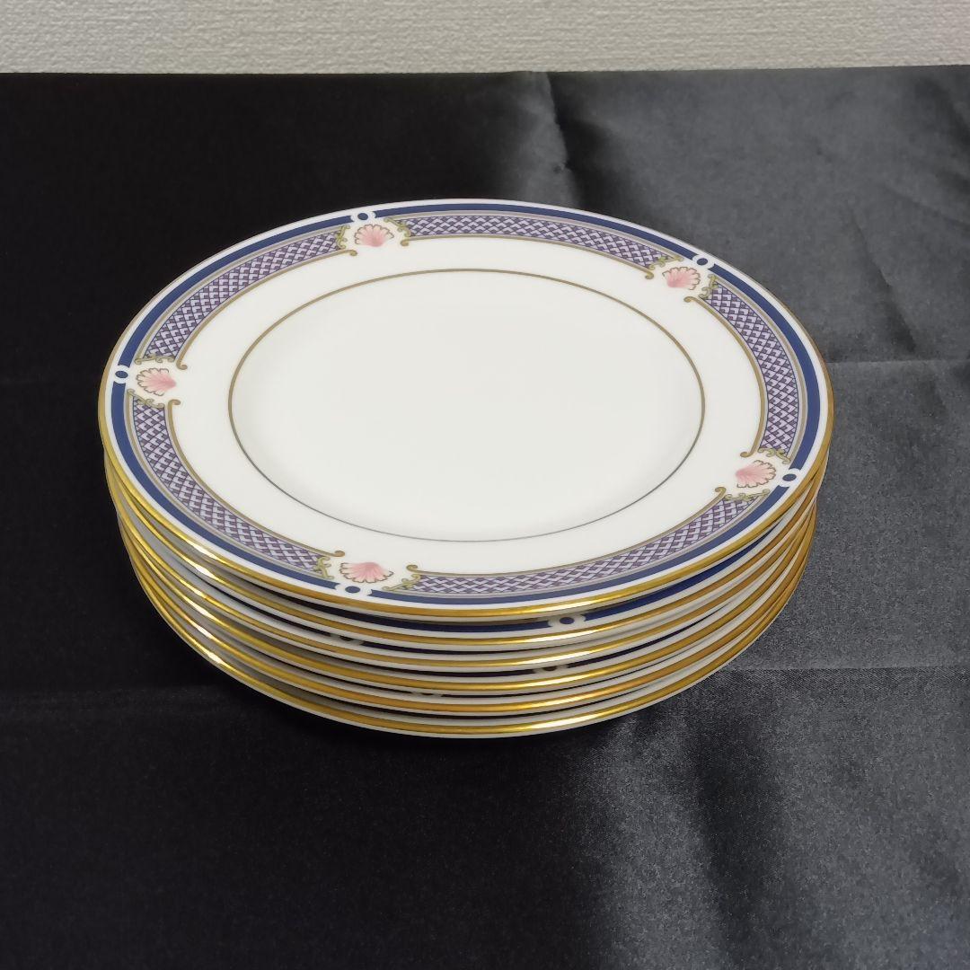 ウェッジウッド ケーキ皿 WAVERLEY  黒壺6枚セット美品