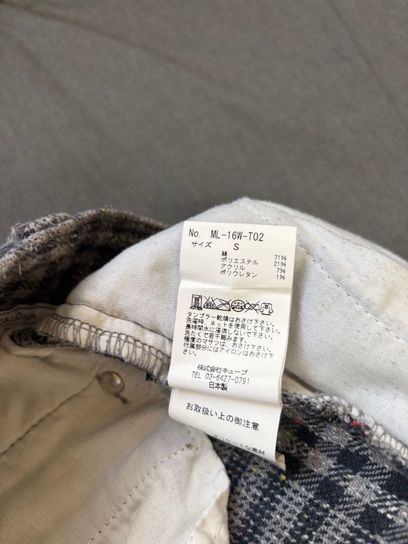 MARK & LONA（マークアンドロナ）パンツ　ズボン　チェック柄　ストレッチ