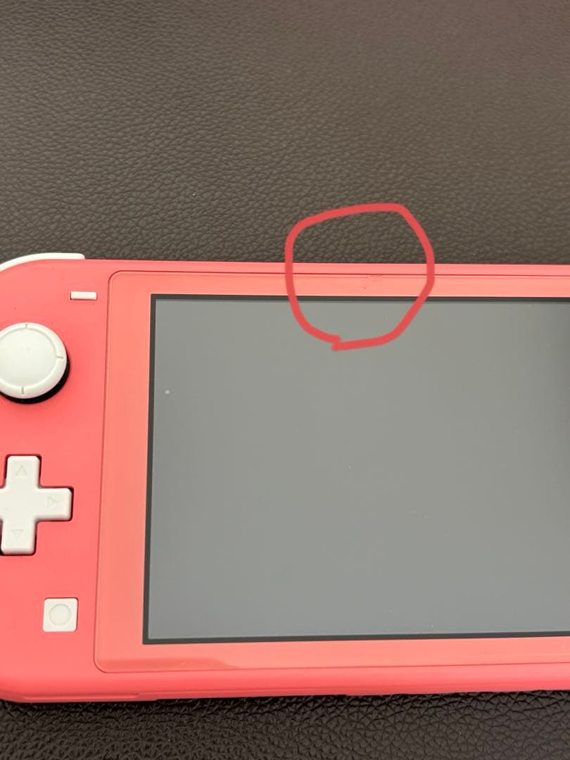 Switchライト本体　箱あり　ピンク　動作確認済　キズあり