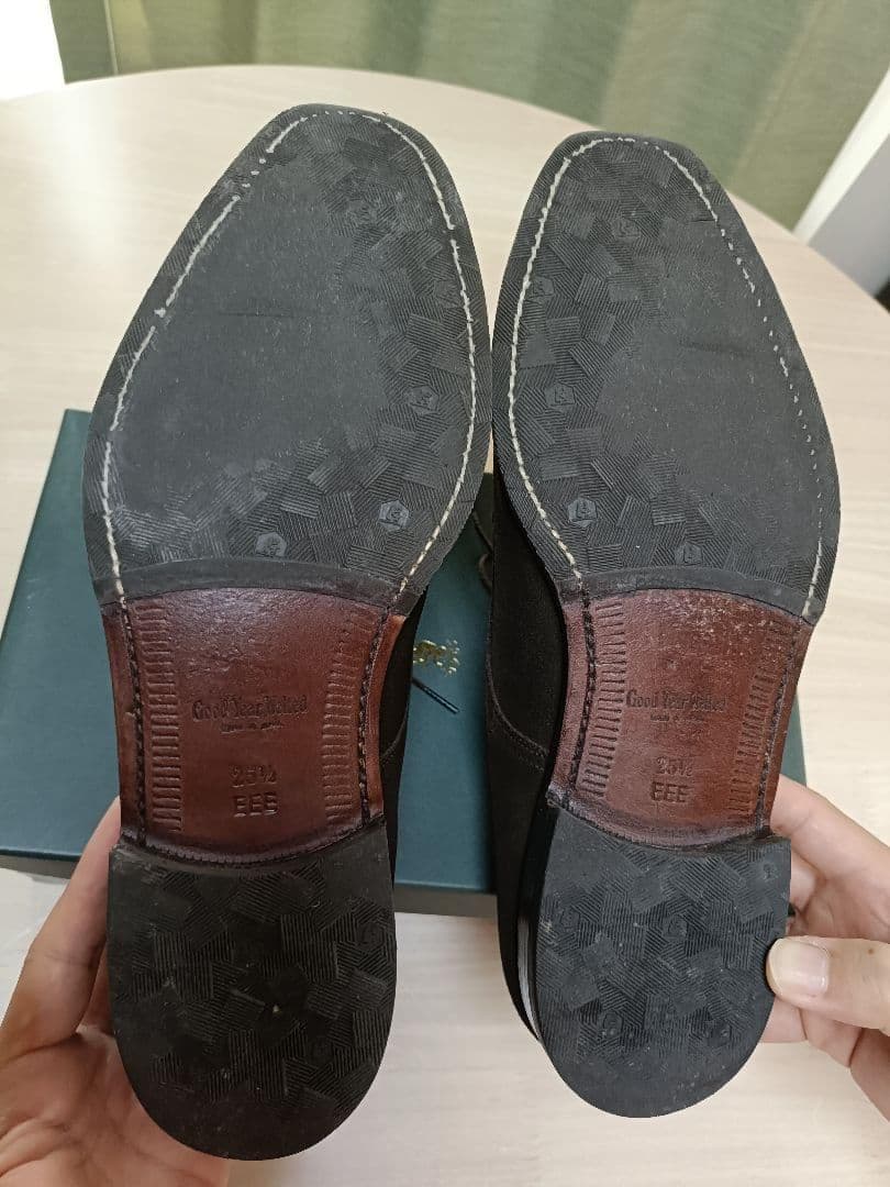 【美品】SCOTCH GRAIN 5394 ブラウンスエード 25.5 EEE