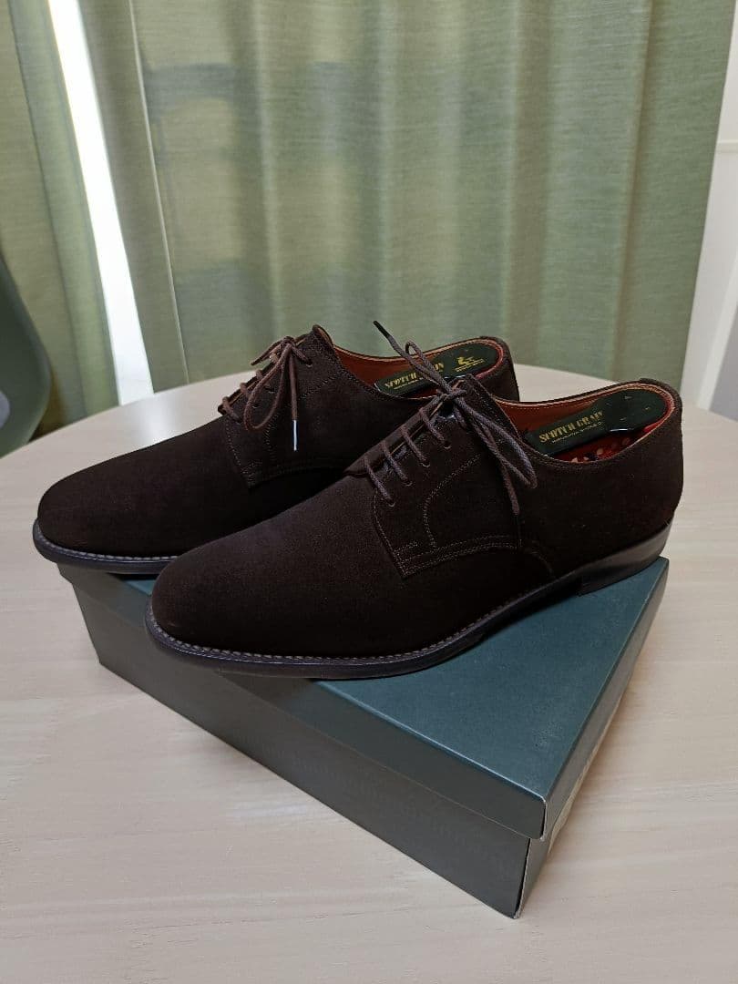 【美品】SCOTCH GRAIN 5394 ブラウンスエード 25.5 EEE