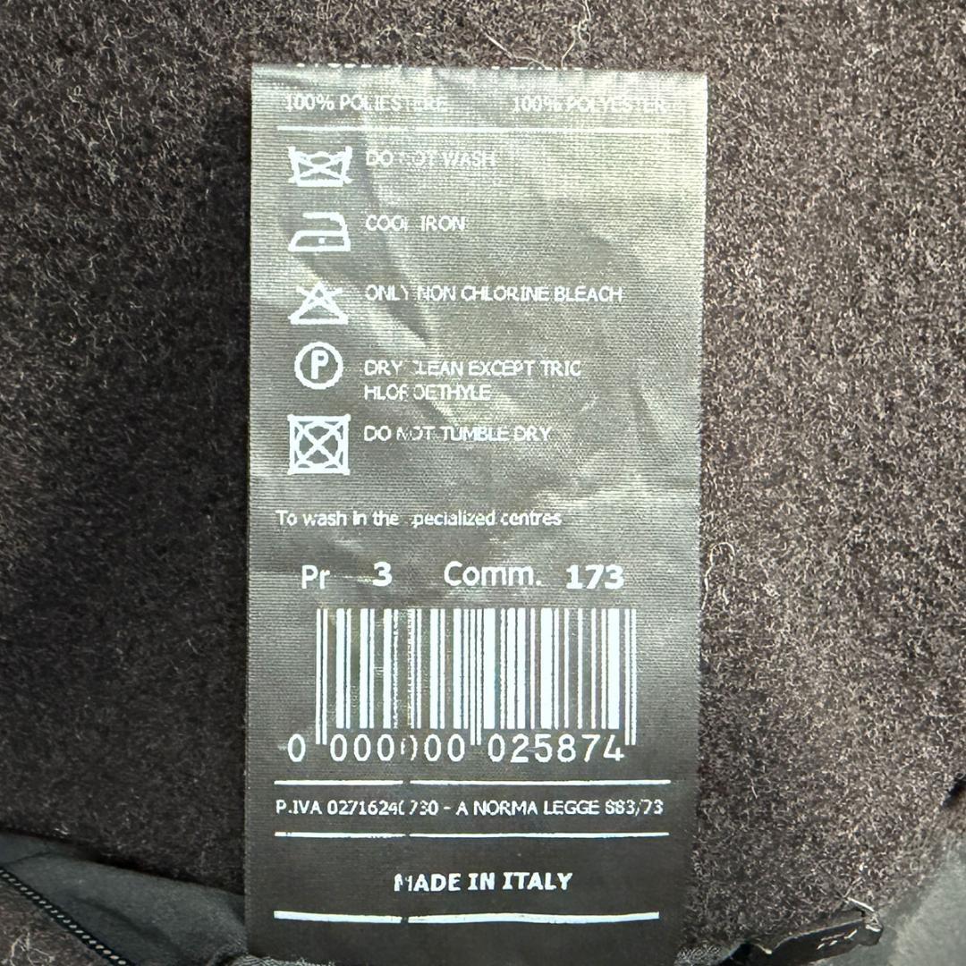 J7112美品 イーヴォ ブリンディジダブルベルテッドコート ダークブラウン48