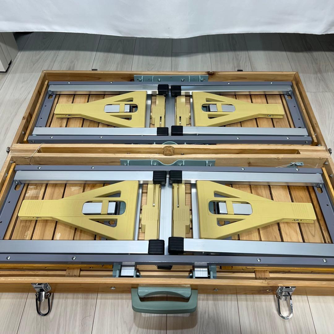 木製 折り畳み ピクニック　テーブルセット 椅子一体型　BBQ アウトドア