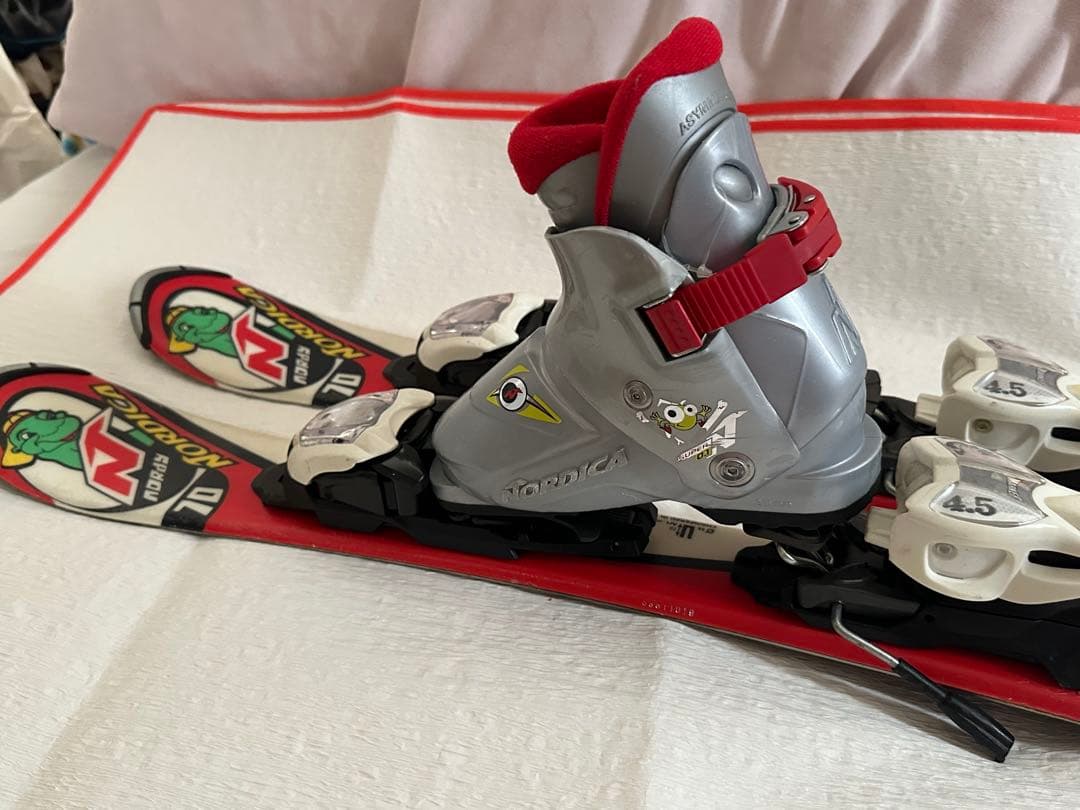 美品Nordica Ninja 97 ㎝スキー、靴セット17.5㎝　ワックス済