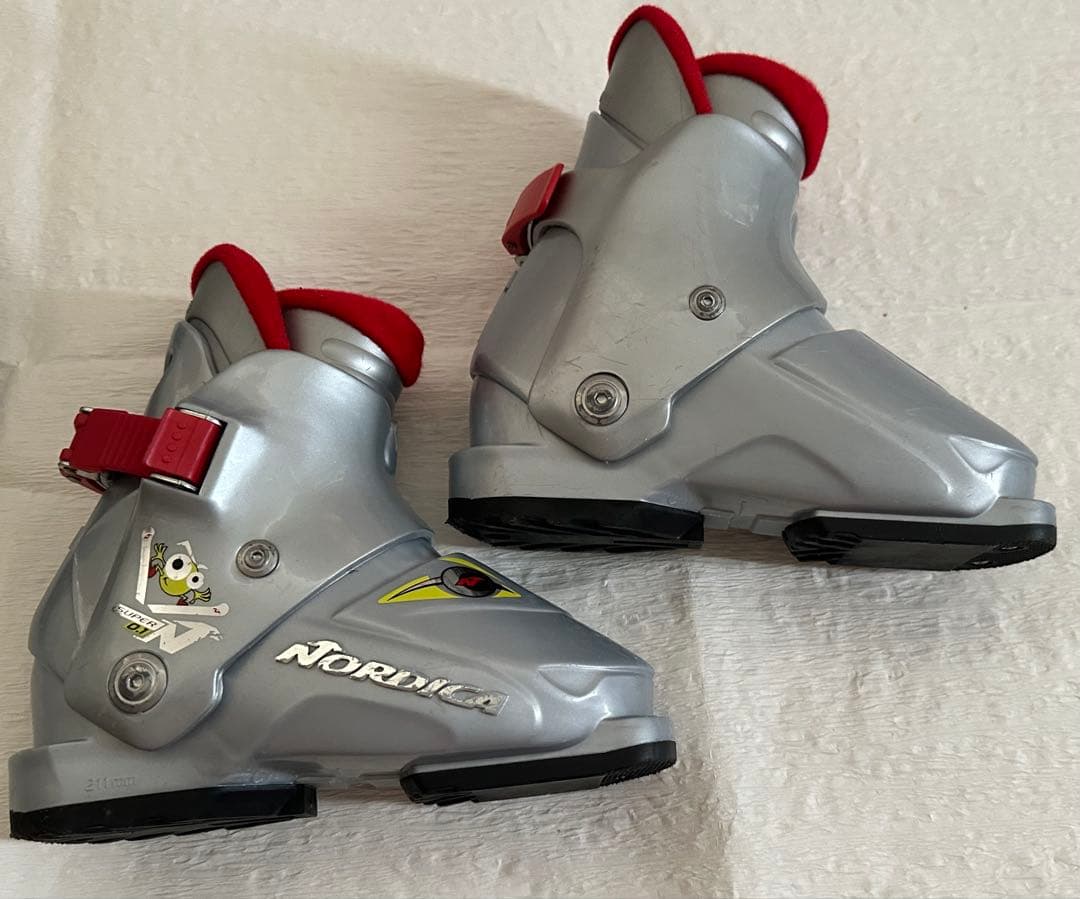 美品Nordica Ninja 97 ㎝スキー、靴セット17.5㎝　ワックス済